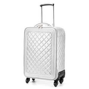 Travel tale high quality fashion 16/20/24 size 100%PU Rolling Luggage Spinner brand Travel Suitcase