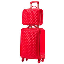Load image into Gallery viewer, Travel tale high quality fashion 16/20/24 size 100%PU Rolling Luggage Spinner brand Travel Suitcase