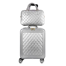 Load image into Gallery viewer, Travel tale high quality fashion 16/20/24 size 100%PU Rolling Luggage Spinner brand Travel Suitcase