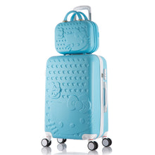 Load image into Gallery viewer, Hello Kitty Luggage bag,Children Women Suitcase set,ABS Cartoon Travel Box,Rolling Trolley Hardcase bag,20&quot;22&quot;24&quot;26&quot;28&quot;inch