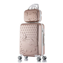 Load image into Gallery viewer, Hello Kitty Luggage bag,Children Women Suitcase set,ABS Cartoon Travel Box,Rolling Trolley Hardcase bag,20&quot;22&quot;24&quot;26&quot;28&quot;inch
