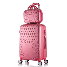 Load image into Gallery viewer, Hello Kitty Luggage bag,Children Women Suitcase set,ABS Cartoon Travel Box,Rolling Trolley Hardcase bag,20&quot;22&quot;24&quot;26&quot;28&quot;inch