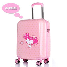 Load image into Gallery viewer, Children&#39;s trolleycase,child boarding luggage,Universal wheel baby cute travel suitcase,Password cartoon valise 19 inch,Kid gift