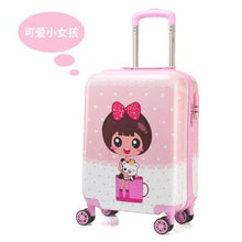 Load image into Gallery viewer, Children&#39;s trolleycase,child boarding luggage,Universal wheel baby cute travel suitcase,Password cartoon valise 19 inch,Kid gift