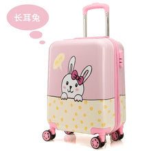 Load image into Gallery viewer, Children&#39;s trolleycase,child boarding luggage,Universal wheel baby cute travel suitcase,Password cartoon valise 19 inch,Kid gift
