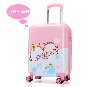 Children's trolleycase,child boarding luggage,Universal wheel baby cute travel suitcase,Password cartoon valise 19 inch,Kid gift