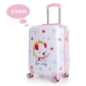 Children's trolleycase,child boarding luggage,Universal wheel baby cute travel suitcase,Password cartoon valise 19 inch,Kid gift
