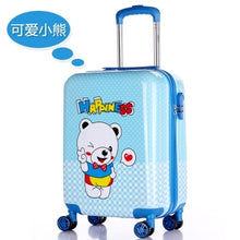 Load image into Gallery viewer, Children&#39;s trolleycase,child boarding luggage,Universal wheel baby cute travel suitcase,Password cartoon valise 19 inch,Kid gift