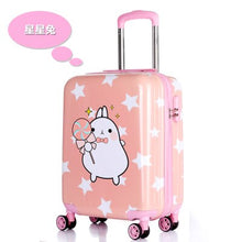 Load image into Gallery viewer, Children&#39;s trolleycase,child boarding luggage,Universal wheel baby cute travel suitcase,Password cartoon valise 19 inch,Kid gift