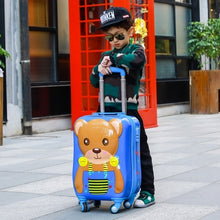 Load image into Gallery viewer, Children&#39;s trolleycase,child boarding luggage,Universal wheel baby cute travel suitcase,Password cartoon valise 19 inch,Kid gift