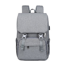 Load image into Gallery viewer, USB Rechargeable Baby Nappy Bag Mummy Daddy Backpack Large Capacity Waterproof Casual Laptop Double Shoulder Stroller Diaper Bag