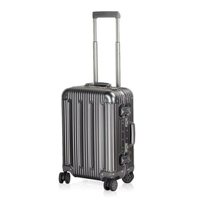 100% aluminium Multi-size All Aluminum Hard Shell Luggage travel suitcase Case Carry On Spinner Suitcase (20"-28") (Grey, 20")