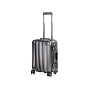 100% aluminium Multi-size All Aluminum Hard Shell Luggage travel suitcase Case Carry On Spinner Suitcase (20"-28") (Grey, 20")