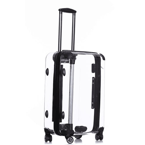 BeaSumore Retro PC Transparent Rolling Luggage Spinner Women cosplay Travel bag custom made Suitcase Wheels men Cabin Trolley