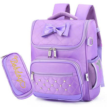 Load image into Gallery viewer, Cute Bow Princess backpack  School Backpacks for Girls Kids Satchel School Bags For Kindergarten Mochila Escolar Rucksacks