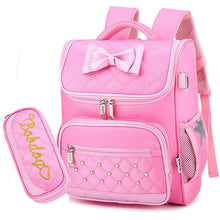 Load image into Gallery viewer, Cute Bow Princess backpack  School Backpacks for Girls Kids Satchel School Bags For Kindergarten Mochila Escolar Rucksacks