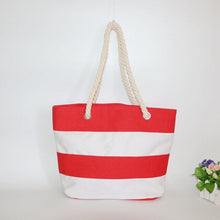Load image into Gallery viewer, 2019 New Big Stripe Shoulder Handbags Shopping Bag New Fashion Canvas Bag Wild Rough Twine Striped