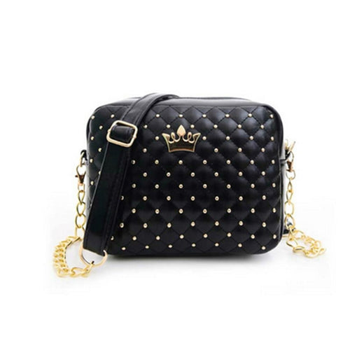Women Flap Rivet Chain Shoulder Bag Girls Spring Handbags Small Shoulder Bag Female Hot Ladies Handbag PU Leather Crossbody Bags