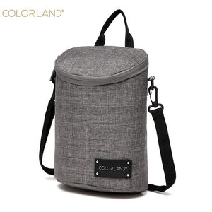 COLORLAN Baby Bottle Bag Maternity Backpack Nursing Food Thermos Aluminum Foil Insulation Bags Travel  Mummy Handbag