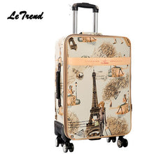 Load image into Gallery viewer, BeaSumore Rolling Luggage Spinner Fashion Tower Suitcase Wheel Password Cabin Trolley Carry On Travel Duffle Women School Bag