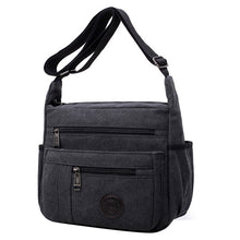 Load image into Gallery viewer, Smiple Multifunction Men bag large capacity zipper canvas Men shoulder bag crossbody bag casual Men and Women handbags bag