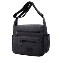 Load image into Gallery viewer, Smiple Multifunction Men bag large capacity zipper canvas Men shoulder bag crossbody bag casual Men and Women handbags bag