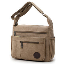 Load image into Gallery viewer, Smiple Multifunction Men bag large capacity zipper canvas Men shoulder bag crossbody bag casual Men and Women handbags bag