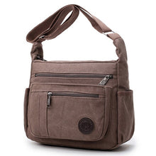 Load image into Gallery viewer, Smiple Multifunction Men bag large capacity zipper canvas Men shoulder bag crossbody bag casual Men and Women handbags bag