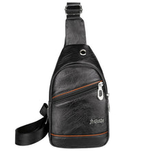 Load image into Gallery viewer, Fashion business affairs waterproof PU leather shoulder bag crossbody bag casual Men handbags Men bag