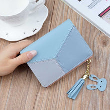 Load image into Gallery viewer, Short Women Wallets Lady Purses Cards Photo Holder Tassels Woman Wallet Girls Moneybags Coin Purse Panelled Notecase Poucht Bags