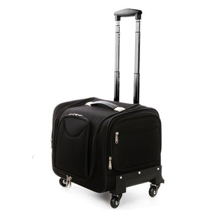 BeaSumore Multifunction Cosmetic Case Rolling Luggage Spinner High capacity Suitcase Wheels Carry On Trolley Cabin Travel Bag