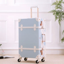 Load image into Gallery viewer, Fashion Lolita Suitcase Women Girl Gift Vintage PU Trolley Travel Bag Student Password Princess Style Trunk Carry On Luggage